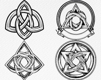 Celtic Trinity Knot SVG Bundle: Irish Clipart (Digital Download)