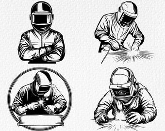 SVG-bundel lassen: lasergesneden ontwerpen, smeedwerk clipart (digitale download)