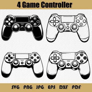 Lot de Svg de contrôleur de jeu, clipart de contrôleur de jeu, Svg de manette de jeu, Svg de jeu vidéo, jour du match, Silhouette de contrôleur de jeu, lot de Svg de manette de jeu