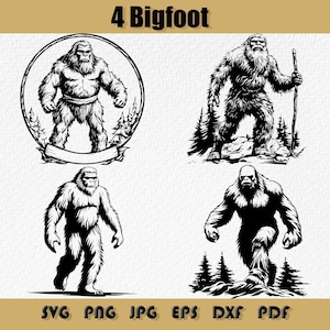Bigfoot Svg Bundle,Svg,Jpg,Png , Bigfoot Download , Bigfoot Design , Bigfoot Art , Yeti , t-shirt art , Sublimation, svg jpg png print file