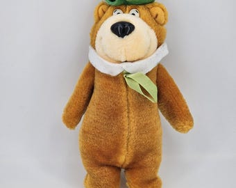 Peluche de oso Yogi de Hanna Barbera de 20 cm (8 pulgadas) Graphics Intl. 1988 Vintage