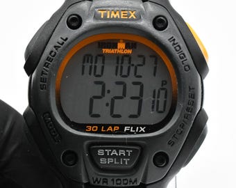 Vintage Timex Ironman Triathlon 170 N0 Digital Watch Unisex