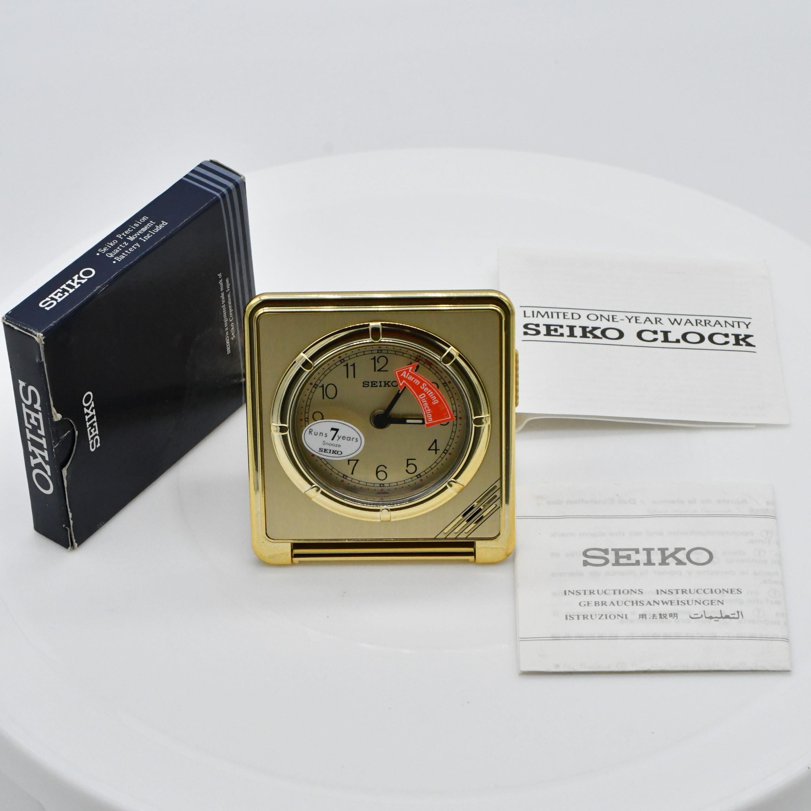 Seiko Vintage Alarm Clock - Etsy