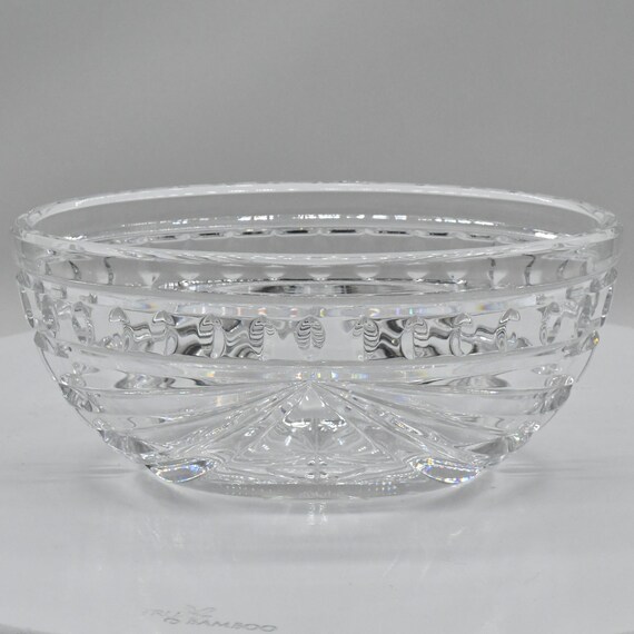 Vintage 7in Waterford Crystal Overture Oval Bowl 1998-1999