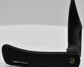Vintage Kershaw DWO 3000 Pocket Knife Seki Japan Black Handle (PARTS/REPAIR)