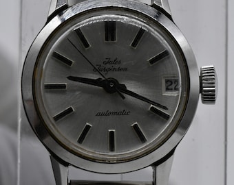 1960s Jules Jurgensen Automatic 17 Jewels Stainless Swiss Diver
