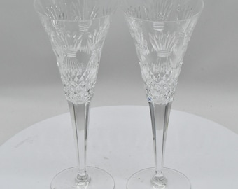 Vintage Waterford Millennium Collection Prosperity SFL4 Pair Of Toasting Flutes