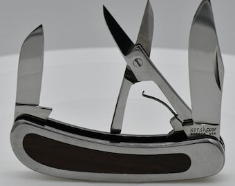 Vtg Kershaw 2020 Dude Easy Rider Pocket Knife Japan Kai Rosewood MultiTool