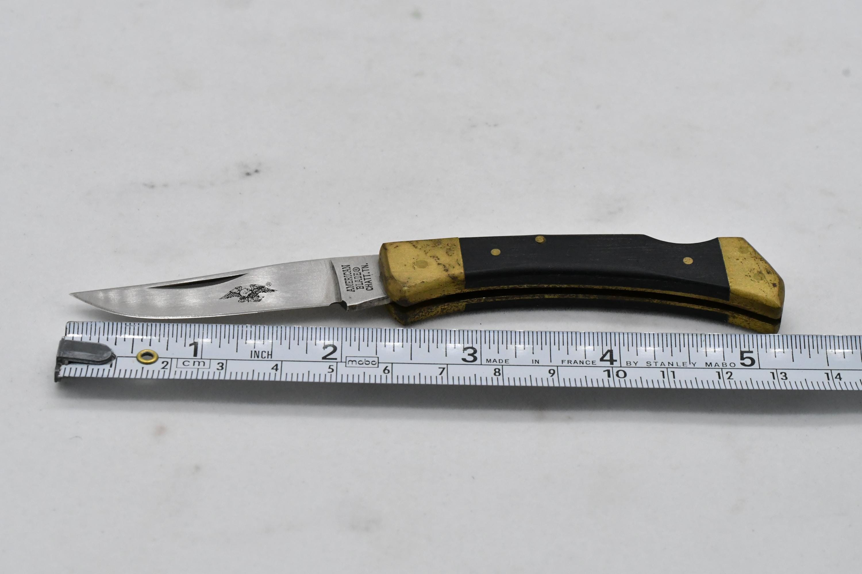 Vintage American Blade AB-9 Ebonite Lockback Pocket Knife NIB Seki
