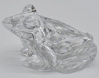 Vintage Waterford Crystal Frog Artist Signed Tony Hearne 2002