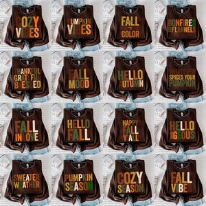 Fall Vibes Bundle PNG, Pumpkin Season PNG, Retro Design, Retro Fall PNG, Cozy season png, trendy fall png, Thanksgiving png,Fall Sublimation