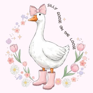 Silly Goose On The Loose PNG SVG, Silly Goose Meme Shirt, Silly Goose SVG file for Cricut funny svg Goose shirt svg digital download