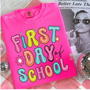 Coquette First Day Of School Png, Back To School Png, Teacher PNG, Preppy Back To School Png, School Png, First Day Of School Shirt Png