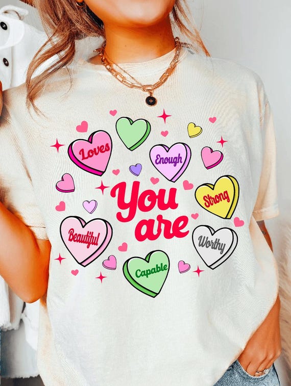 Retro Heart Png, Women's Valentines Day , Valentine’s Day, Valentines png, Love Valentine Svg, Positive Affirmations, Valentine Heart Png