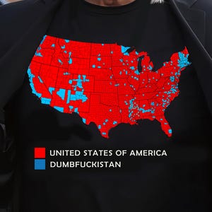 Carte de la vague rouge des États-Unis lors de l'élection présidentielle de 2024 Maga, Trump Png, Trump won, Trump won Png, winner Trump, téléchargement numérique, Trump win