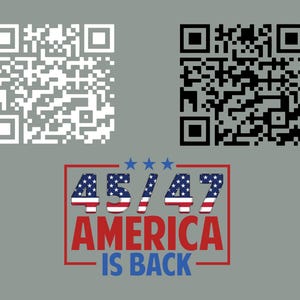 QR President Trump Dance Code Png Svg Jpg Eps, 45/47 Trump Dancing Code Png Svg, Trump YMCA dance QR Code Png Svg, Funny Qr Scan me Png Svg