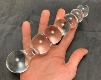 Handmade borosilicate glass personal massage wand