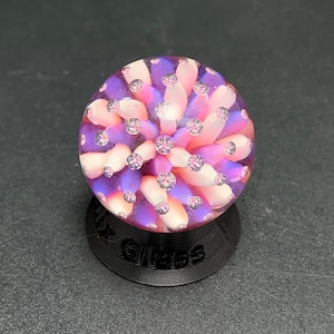 Marbre piège à air en verre fait main 25,7 mm - deux roses