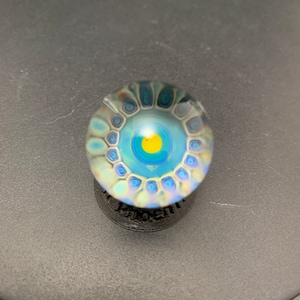 24.9mm handmade glass marble with murrine