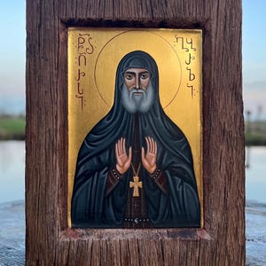 Handpainted Icon of St. Gabriel of Georgia - 14,5*11 CM