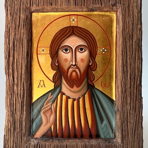 Handpainted Icon of Jesus Christ - 14,5*11 CM