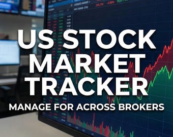 US Stock Tracker | Investment Planner GSheet (Digital Download)