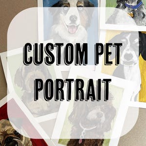 Custom Dog Portrait | Hand-Painted Watercolor