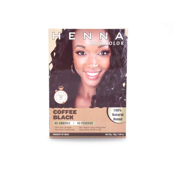Henna Hair Dye Black Coffee Hair Color 100% Pure & Natural Henna
