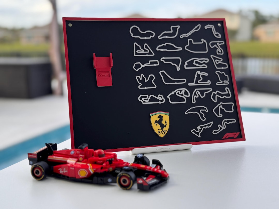Lego Formula Frame LEGO Formula 1 Speed Champions Wall Frame - 3D Printed Display - F1 ...