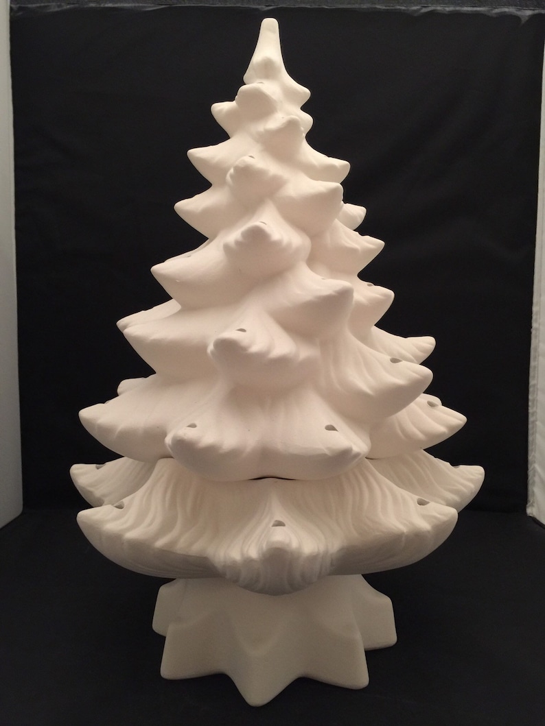 Christmastree Unpainted Paint Your Own Ceramic Tree Handmade Etsy