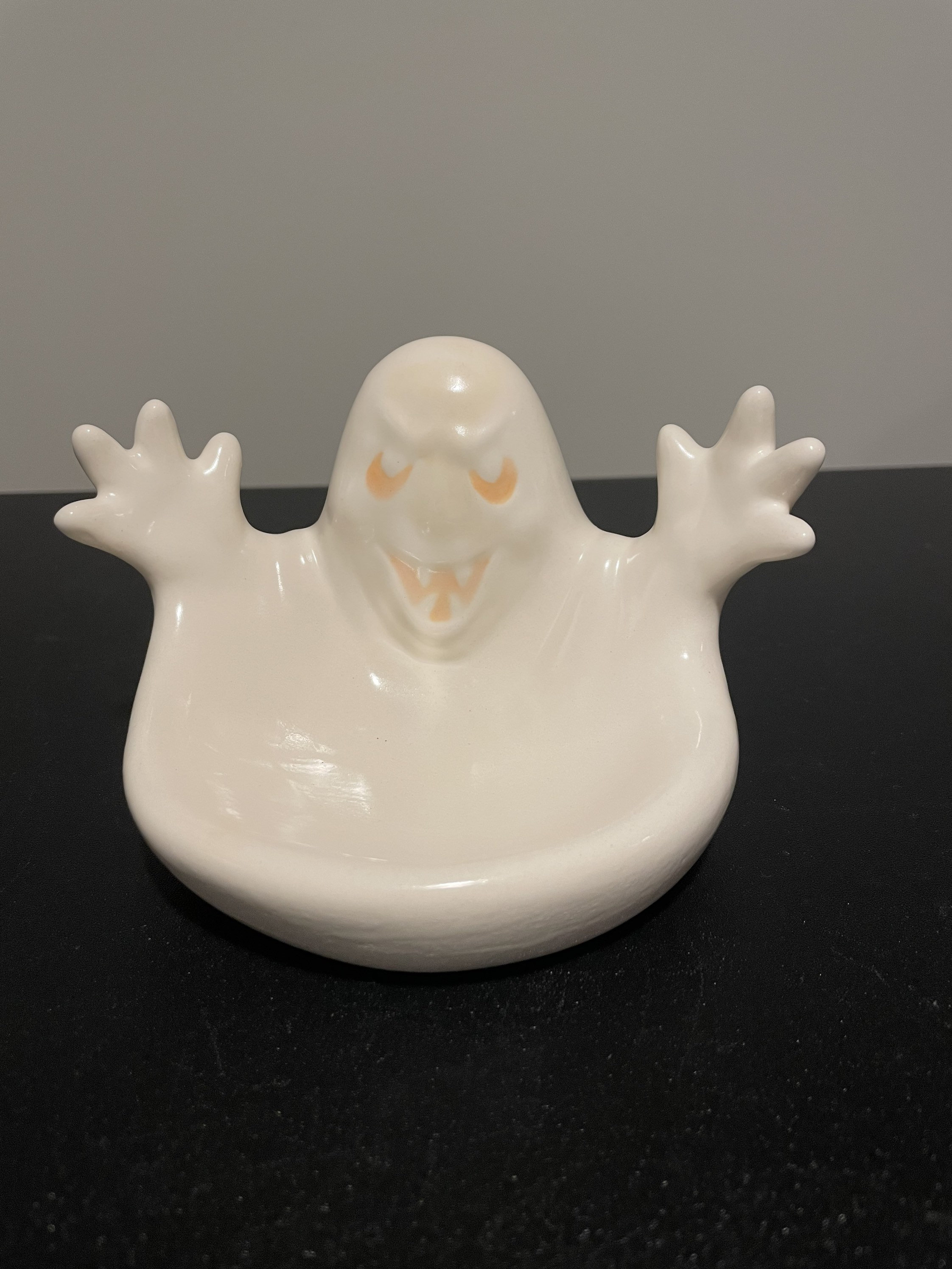 Halloween / Decoration / Ghost / Candy Dish / Ceramic Pottery Etsy
