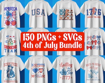 4th of July Bundle Png, Retro America Png, Preppy America Coquette PNG Bundle, Girly USA Png, Memorial Day Png, 1776 Png, Patriotic Png
