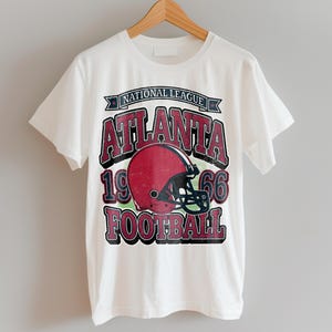 Camiseta de fútbol de Atlanta / Camiseta vintage con colores cómodos / Camiseta retro para el día del partido / Regalo para fanáticos del fútbol / Camiseta del equipo de Atlanta