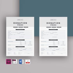 Spenden-Formular | Charity-Spendenformular | Online-Spendenformular | Patenschafts-Formular | Donation Template | Spenden-Formular Vorlage