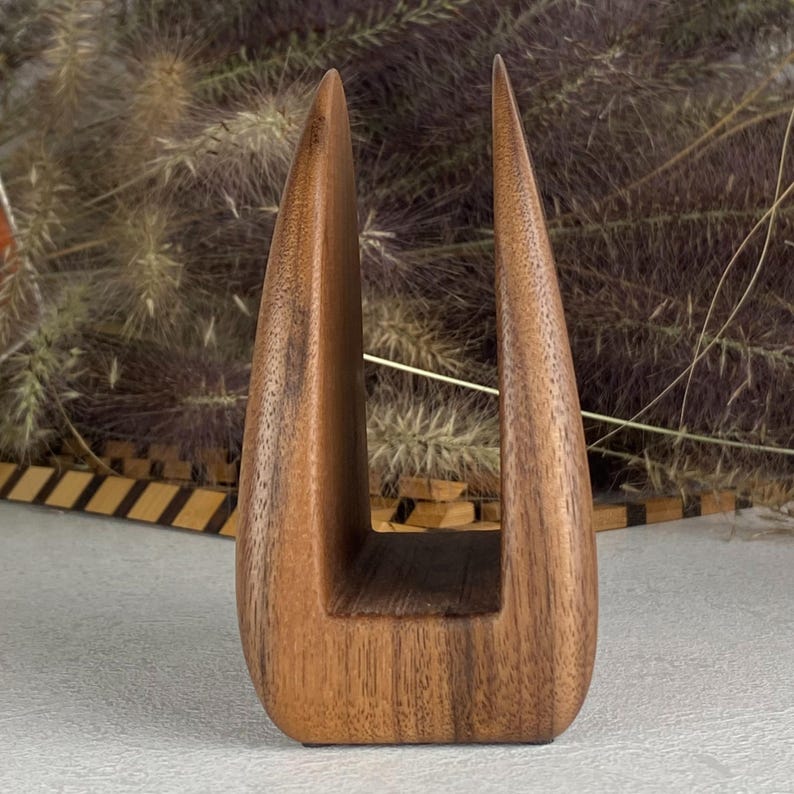 Handcrafted Wooden Napkin Holder: Minimalist Home Decor; 2-3 pcs set is cheaper image 4