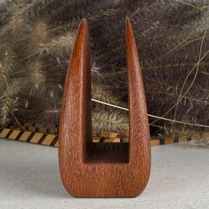 Handcrafted Wooden Napkin Holder: Minimalist Home Decor; 2-3 pcs set is cheaper image 9