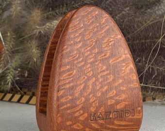 Handcrafted Leopardwood Napkin Holder: Minimalist Home Decor; 2-3 pcs set is cheaper