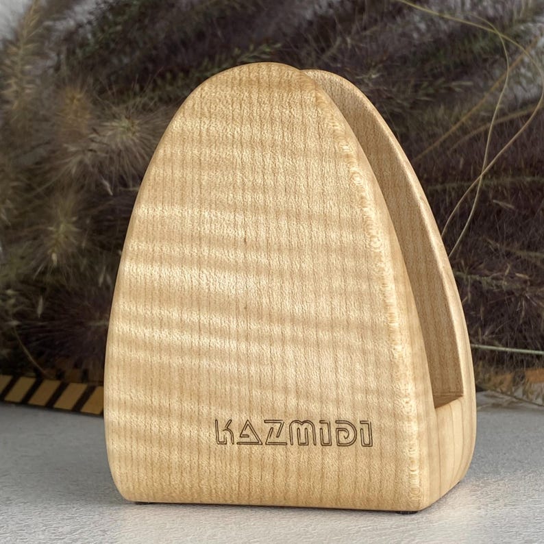 Handcrafted Wooden Napkin Holder: Minimalist Home Decor; 2-3 pcs set is cheaper image 13