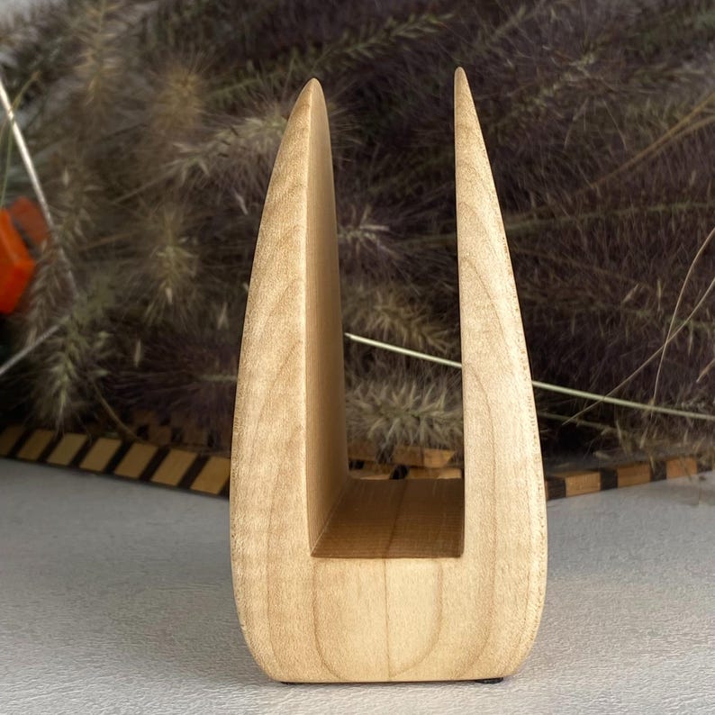 Handcrafted Wooden Napkin Holder: Minimalist Home Decor; 2-3 pcs set is cheaper image 14