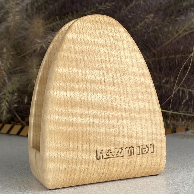 Handcrafted Wooden Napkin Holder: Minimalist Home Decor; 2-3 pcs set is cheaper Maple