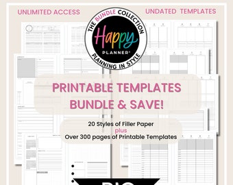 Happy Planner, Bundle Collection, Digital Planner, Planner Inserts, Happy Planner Daily, Digital Planner 2024, Happy Planner Printable