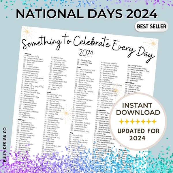 2024 Fun Calendar Etsy