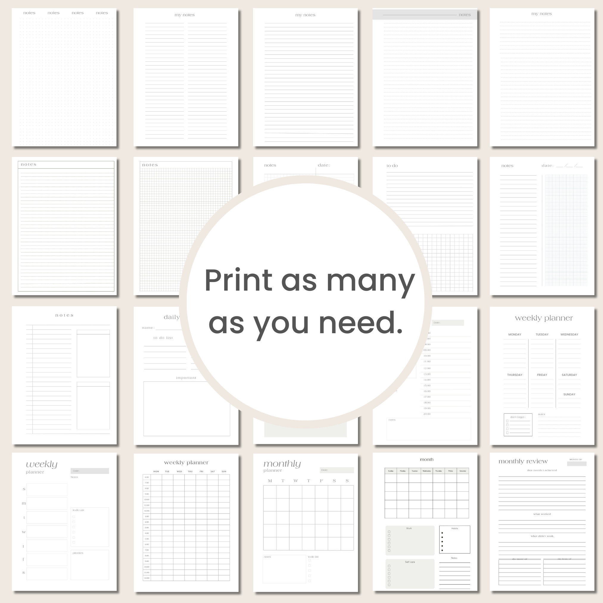 Happy Planner Filler Paper Templates Layouts To Do Lists Inserts Happy Planner Filler Paper Templates Layouts To Do Lists Inserts