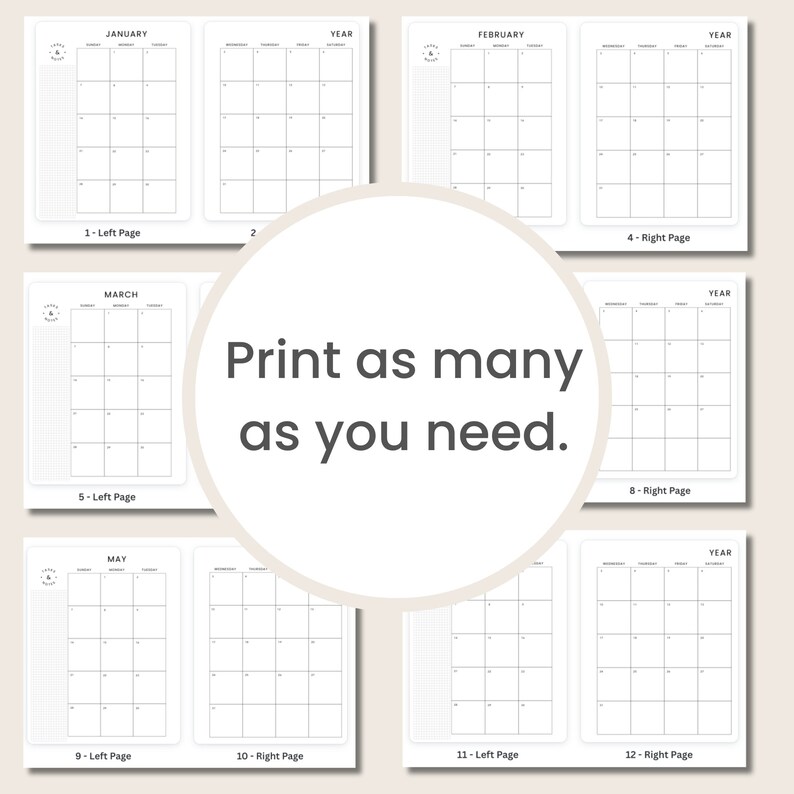 EDITABLE, Classic Happy Planner Inserts, Happy Planner Inserts ...