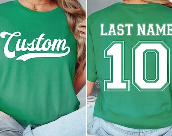 Custom Team Name Jersey Tshirt, Sports Team Shirts, Custom Jersey Shirt, Personalized Custom Shirts, Name Baseball Shirt, Custom Sport Shirt