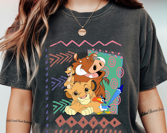 Comfort Colors® Vintage 90s Disney Lion King Simba Timon Shirt, Vintage Lion King Shirt, Hakuna Matata Retro Shirt, Disney Family Shirts
