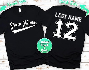 Custom Team Name Jersey Shirt, Sports Team Shirts, Custom Baseball Shirt, Custom Sport Shirts, Custom Jersey Shirt, Personalized Custom Tees