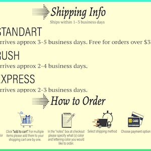 The image is a shipping information graphic that provides details on the shipping options available for orders. It includes icons and text to guide customers through the process of selecting the appropriate shipping method and completing their order.
