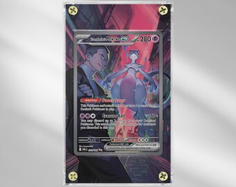 Team Rocket's Mewtwo ex #231 - Destined Rivals - Pokemon Extended Artwork Protective Card Display Case