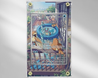 Squirtle #148 - Stellar Crown - Scarlet & Violet - Pokemon Extended Artwork Protective Card Display Case